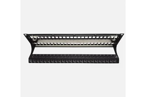 High-Density 48 Port RJ45 UTP Blank Patch Panel 2U 19" Rack-Mount Empty Network Patch Panel