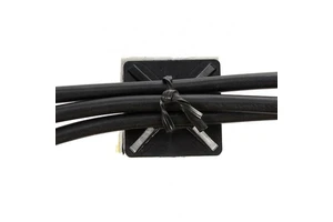 Elehk Tie Mount Mould Cable Sadle Block 25 Twist Saddle Type Nylon Adhesive Self Locking Mounting Pad 6Eee8 Plastic Sizes Mounts