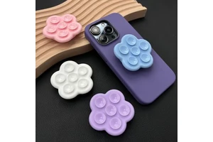 Silicone Waterproof Suction Phone Stand Foldable Desk Car Grip Holder Strong Adhesive Suction Cup Portable Universal Mount