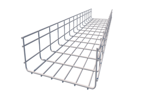400*100 Hot-Dip Galvanized Carbon Steel Wire Mesh Cable Tray for Telecom Power & Room Wiring