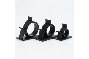 Adhesive Cable Clips Plastic Cord Holder Wire Organizer Round Cable Clamp Silicone Electric Cable Management