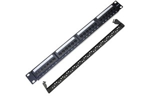 19"1U UTP Cat 6 24 Port Patch Panel high quality network patch panel