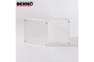 Dekko PVC Junction Box Knockouts 110*110*50mm High Quality Durable Electrical Box Conduit Cable Protection System White Black