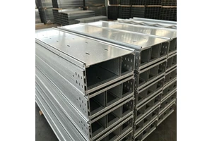 Customizable Fireproof Hot-Dip Galvanized Cable Tray Cable Organizer, Metal Cable Tray for Building Electrical Cable Protection