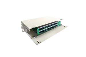 High Quality 12 24 36 48 96 144 Ports Fiber Optic ODF Rack Mount Optical Distribution Frame FTTH Patch Panel for Telecom Network