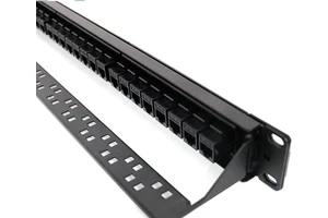 High Quality Cat6 Unshielded Patch Panel 24 Port with Keystone RJ45 Network Patch Panel 19 Inch Keystone Ethernet Patch Panel