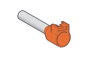 For SCHNEIDER ELECTRIC DZ5CA042 Medium Size Orange Cable End Caps 4mm Insulated for Clip-in Marker 10 Bags NF