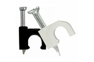 Wholesale 12mm Cable Wire Clips Cable Cord Tie Holder Coaxial Nail in Tacks