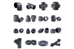 PVC Water Supply and Drainage Plastic Plastic Fittings Tee Pipe Upvc Fittings For Plumbing
