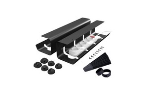 New Design Desk Cable Tray With Usb Cable Holder and Cable Ties Management Tray Under Desk Channel Standing Under Set of 22