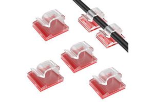 Self-adhesive Cable Clamp Clip 3M Tape Cable Clips Clamps Organizer Fixing Wiring Accessories