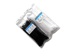 7.6*300mm Nylon 66 White Self-Locking Cable Ties Environmentally Friendly and Durable Industrial Use