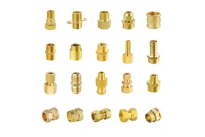 High Quality NPT 1/2 In Brass Pipe Fitting Brass Connector High Pressure Forged Customizable For Plumbing & Water Supply
