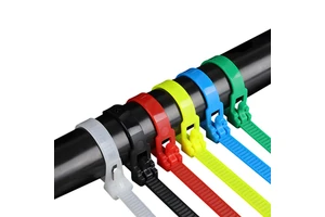 Reusable Nylon 66 Cable Ties 4.8x200mm 48lbs Tensile Strength Releasable Fastening for Electrical Applications WINTON Brand