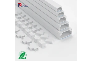 Factory Direct Professional PVC Solid Wiring Duct with Notched Design for Efficient Cable Routing & Separation in Control Panels
