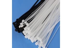 Reusable Self-Locking Nylon Plastic Shell Bendable Cable Ties with Iron Core for Industrial Use 0.75*80-250mm