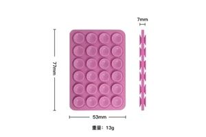 Wholesales Double Sided Silicone Suction Phone Case 24 Adhesive Mount Cellphone Silicone Suction Phone Grip Holder