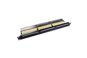 Cat5e UTP Unshielded 1U 19 Inch 24 Port Keystone RJ45 Rack Mount Patch Panel OEM