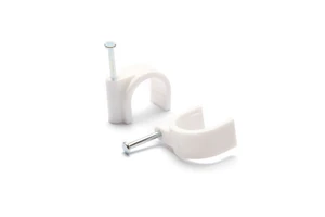 MG 20mm Round Cable Clips with Steel Nail ,white ,100pcs/bag