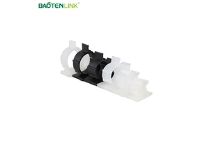 Self-adhesive R Type Wire Organizer Cable Clips 3M Adhesive Plastic Clips White/Black 10mm Diameter for Home and Office