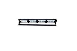 Factory Price 1U 19'' 24 Port RJ45,UTP Cat5e Patch Panel