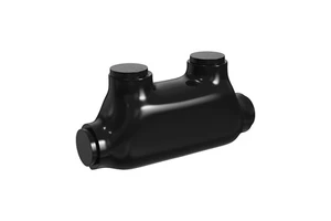 Electrical Power In-Line Splice Aluminum Connector Black Insulated Cable Connectors Dual Sided Insulated Connector