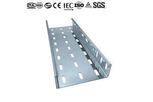 2.5mm Hot-Selling Industrial Construction Ventilated Perforated Galvanized Steel Cable Tray With CE Certification Customizable