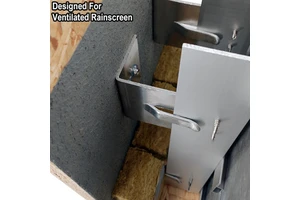 Durable Curtain Wall Accessories Fixed Clamp System Aluminium Brackets For Ventilated Facade Cladding