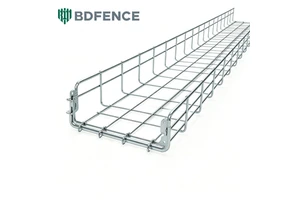 Custom Width Length Galvanized Grid Cable Tray Polished Burrless Reinforced Weld Frame Easy Install Factory Bulk Delivery