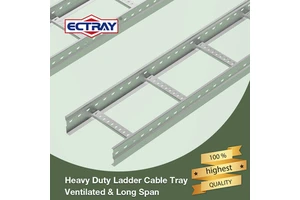 Ectray Professional Steel Ventilated Cable Trays For Industrial & Commercial Use 3.94 Inch Hot-Dip Galvanized