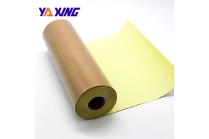 Heat-Resistant Non Stick PTFE Fiberglass Fabric Silicone Adhesive Tape For Bag Sealing Machine Use