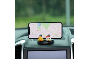 Car Phone Holder Cartoon Swan Air Vent Mount ABS+PC 4.7-7inch Dashboard Bracket Creative Adhesive Car Interior Accessory