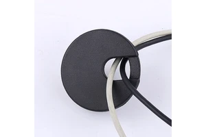 Round Plastic Cable Tray Cover 35mm Wall Mounted For Wire Management Behind Doors On Walls Durable