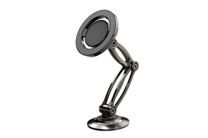 Factory Alloy Folding Car Mount Mobile Phone Holder 360 Degree Rotating Magnetic Car Phone Holder Stand
