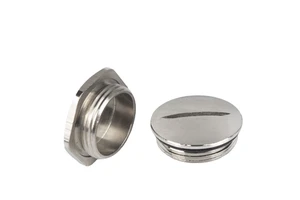 Customizable Nickel-Plated Brass Stopper Plugs 1/4 3/8 3/4 Inch Screw End Cap PG M12 M32 M20 M25 IP68 EPDM Seal Cable Glands