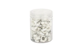 HONT PE Plastic Cable Clamp Hook Clip White/Black/Gray 5mm-20mm With Custom Logo 100pcs For Cable Management
