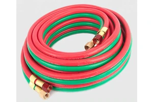 Light Weight Flexible Fiber Braided Oxygen Acetylene Twin Hose Corrugated Plastic Conduit PVC Twin Welding Hose Pipe 20 Bar