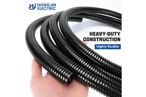 PA66 Flexible Corrugated AD10-AD13 Plastic Pipe Conduit Customized Flame Resistant for 94-V0 IP68