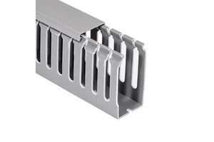 OEM Decorative PVC Network Cable Trunking Slotted Clear Cover White Wiring Cable Ducts and Electrical Cable Tray