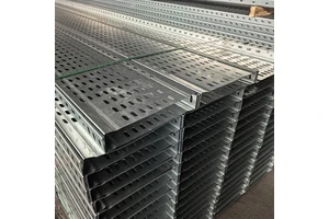 Perforated Cable Tray With Cover Galvanized Steel Cable Tray For Commercial Building