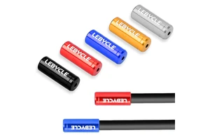LEBYCLE MTB Road Bike Aluminum Alloy Brake Shift Cable Housing Cap Bicycle Derailleur Cable Brake Cable End Cap Outer Cap