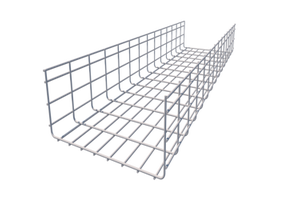 TengXiang 300*150 5mm Hot-Dip Galvanized Carbon Steel Wire Mesh Cable Tray with 100mm Side Rail for Telecom Power & Room Wiring