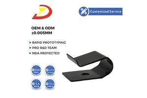 Non-Standard Customized Carbon Steel Black Zinc Plated Stamping Part Metal Clip Spring Clip