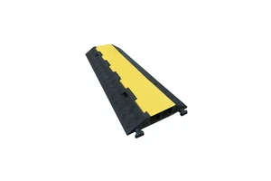 Heavy Duty Cable Protector Custom Black and Yellow Color Cable Protective End Caps Soft PVC Protection