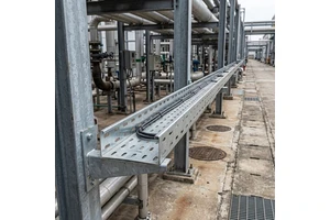 HUAPENG Hot-dip Galvanized Carbon Steel Cable Tray Outdoor Ventilation Corrosion-resistant Perforated Cable Tray