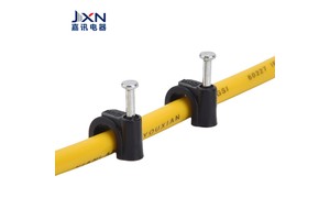 Wholesale Customized White Plastic Cable Clips in Circle Design Wire Cable Clamp
