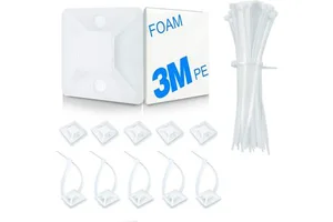 Factory Direct Sale 20*20 Zip Tie Mounts Cable Tie Adhesive with Screw Hole ,cable Tie Mounting Base Holders