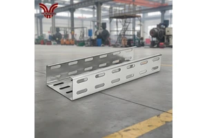 HUAPENG High-rise Cable Tray Installation Equipment Carbon Steel Material Heat Dissipation Perforated Cable Tray