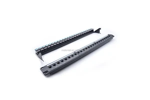 MT-4208 19 Inch Network Unloaded Patch Panel 24 Port 1u Blank Patch Panel with Cable Manager