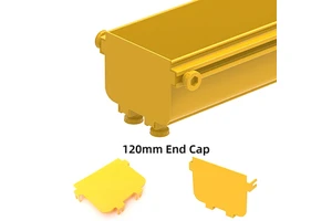 End Cap of 120mm Fiber Cabel Duct Tray Terminator for Decorative Cover